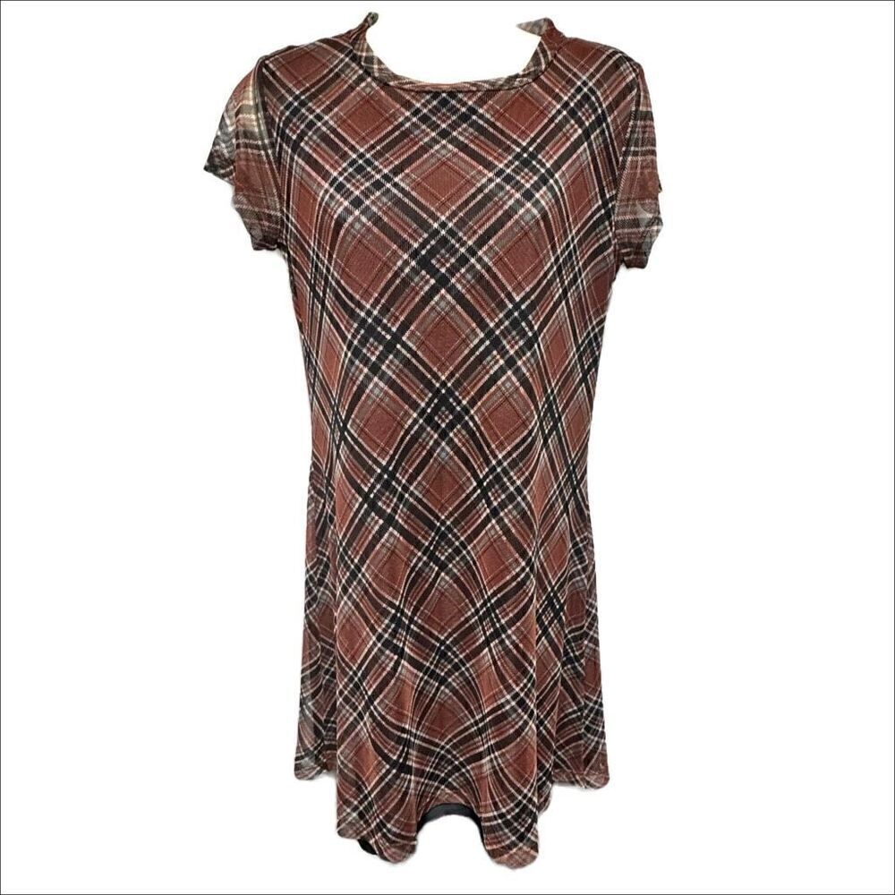 Alter’d State Plaid Dress NWT